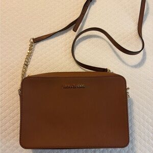 Michael Kors Tan Crossbody with Gold Accents